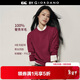 GIORDANO CONCEPTS 春季新款針織衫男女同款純羊毛衫刺繡寬松圓領(lǐng)套頭毛衣12055607