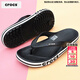 卡駱馳（CROCS）拖鞋男鞋女鞋 2026夏季新款防滑人字拖平底沙灘鞋休閑透氣涼鞋 貝雅卡駱班人字拖-黑色-可涉水 41-42 (260mm) /M8W10