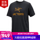 始祖鳥(niǎo)（ARC'TERYX）Arc'Word Logo Shirt SS 男子鳥(niǎo)標印花純棉短袖 透氣圓領(lǐng)T恤上衣 Black II/金標黑色 M (70kg-80kg)尺碼偏大