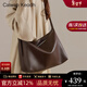 CALWAN KEODH托特包包女包秋冬真皮單肩斜挎包大容量通勤包生日新年禮物送女友 【咖色】輕奢時(shí)尚百搭休閑大包實(shí)用走心女生閨蜜