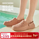 斯凱奇（Skechers）洞洞鞋女士秋季外穿包頭泡泡鞋厚底軟底涼拖鞋休閑鞋111514