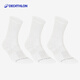 迪卡儂運動(dòng)襪高幫棉襪(3雙)【高幫】加厚-白色【39-42】 2172055