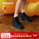 斯凱奇（Skechers）2022秋季高幫鞋女厚底松糕保暖舒適百搭167569 BBK全黑色 38 