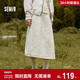 森馬（Semir）半身裙女冬季肌理夾棉松緊腰A字長(cháng)裙抽繩2025氣球裙109725120001