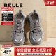 百麗（Belle）張凌赫同款藍鯨老爹鞋女款商場(chǎng)款撞色休閑鞋D2K2DAM5 【張凌赫/薛凱琪同款】灰色-單里 37 (235mm)