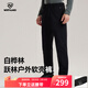 諾詩(shī)蘭25秋冬新款戶(hù)外男士徒步薄絨保暖風(fēng)雪長(cháng)褲耐磨彈力防風(fēng)軟殼褲 純黑色 185