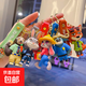 可愛(ài)瘋狂動(dòng)物城鑰匙扣卡通朱迪公仔小掛件精致汽車(chē)包包鑰匙鏈掛飾 全套6款
