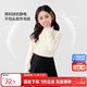左西女童打底衫半高領(lǐng)長(cháng)袖T恤兒童上衣2025新款女孩保暖衣 奶白色 140