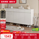 全友家居 現代極簡(jiǎn)風(fēng)家具鞋柜家用靠墻大容量?jì)ξ锸占{柜入戶(hù)玄關(guān)柜子