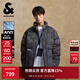 杰克·瓊斯（JACK&JONES）男裝25年冬季無(wú)帽立領(lǐng)嚴寒羽絨服男士短款加厚鴨絨服寬松小眾外套 E40黑色 M （175）
