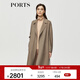 PORTS 寶姿秋冬新品優(yōu)雅長(cháng)袖中長(cháng)大衣ALM9C024NZF078 駝色 M (6)