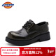 Dickies男士工裝鞋男鞋低幫休閑鞋大頭鞋商務(wù)厚底皮鞋 亮黑    40   