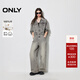 ONLY秋季復古水洗直筒褲連體長(cháng)褲牛仔褲女|124464001 J08 淺牛仔灰 S (160) 64A