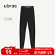 ubras仿牛仔高腰收腹加絨打底褲女保暖時(shí)尚高彈可外穿 黑色平腰款 1條 M