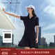 Tommy Hilfiger【萊賽爾微彈】春夏女裝氣質(zhì)休閑通勤V領(lǐng)顯瘦針織POLO連衣裙 藏青色DW5 M