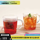 HARIO日本進(jìn)口耐熱玻璃馬克杯 花茶咖啡水杯茶杯牛奶杯2件套SRM