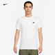 耐克男刺繡柔軟T恤春季純棉輕便休閑標準款舒適NIKE CLUB AR4999 101白/(黑) L