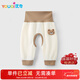 優(yōu)奇嬰兒褲子春秋男女寶寶高腰護肚長(cháng)褲嬰幼兒早秋高腰開(kāi)襠褲可愛(ài)家居