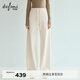 伊芙麗（eifini）蔣欣代言伊芙麗百搭顯瘦溫暖加絨羽絨里針織彎刀衛褲2025冬季新款 米白 S 80-105斤