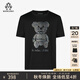 MANGANO男裝春短袖T恤時(shí)尚潮流小熊亮片潮流百 黑色 48 (170/92A)