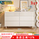 貿辰斗柜收納柜臥室奶油風(fēng)置物柜窄小立柜儲物柜帶抽屜客廳落地柜 100cm三層六抽 可選高低腳【實(shí)木包安裝】