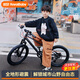 優(yōu)貝兒童山地自行車(chē)鋁合金青少年禮物6-12歲學(xué)生騎行單車(chē)變速皇冠MAX 灰色 24寸-21速