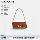 蔻馳（COACH）【品牌直供】女士ZOE手提單肩包腋下包紅棕色CAM19新年禮物