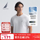 諾帝卡（NAUTICA）【商場(chǎng)同款】男裝25春夏新款純棉透氣舒適短袖T恤男TO5101 白色1BW L