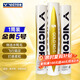 威克多（VICTOR）羽毛球精選鴨毛 耐打穩定比賽訓練超標準球 金黃5號GD5 12只裝