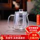全度（Quandu） 茶壺玻璃泡茶壺 加厚耐熱玻璃泡茶器創(chuàng  )意煙灰色玻璃功夫茶具 升級加厚大容量（600毫升）