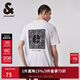 杰克·瓊斯（JACK&JONES） 杰克瓊斯夏季款彈力清爽膠印腰果花膠印圓領(lǐng)立體logo短袖T恤男款