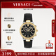 范思哲（VERSACE）手表男瑞士進(jìn)口休閑運動(dòng)多功能三眼計時(shí)石英腕表新年禮物送男友 【黑金風(fēng)范】VEPY00320 三眼皮帶 43mm 海外正品發(fā)