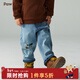 PawinPaw卡通小熊童裝秋冬男寶寶牛仔褲加絨休閑褲百搭 Indigo牛仔藍色/55 110 cm