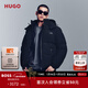 雨果博斯HUGO 【高充絨量 帽子可拆卸】冬季可拆卸羽絨服 001-黑色 XL