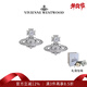 薇薇安·威斯特伍德（Vivienne Westwood）西太后耳釘旗艦滿(mǎn)鉆雪花土星耳釘輕奢耳飾送女友情人節禮物 雪花土星耳釘