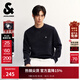 杰克·瓊斯（JACK&JONES）男裝秋季毛衣針織衫百搭純色親膚面料刺繡潮流長(cháng)袖上衣225313025 E02巖石灰 M （175）