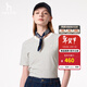 哈吉斯（HAZZYS）女裝 夏季款女士圓領(lǐng)文藝細條紋T恤衫女ASTSE0BBE68 乳白色IV M (160/84A 38）