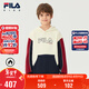 FILA【斐暖功能】斐樂(lè )兒童童裝衛衣2025年冬季男中大童加絨衫