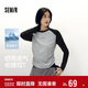 森馬（Semir）[商場(chǎng)同款]長(cháng)袖T恤女短款修身收腰2025吸濕速干秋裝101525101002
