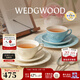 Wedgwood【新年禮物】歡愉假日咖啡杯碟陶瓷茶杯碟高顏值杯碟情侶杯 歡愉假日藍白2杯2碟