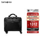 新秀麗（Samsonite）行李箱16英寸拉桿箱商務(wù)軟箱前開(kāi)口旅行機長(cháng)箱BP0黑色登機箱