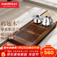 金灶（KAMJOVE）自動(dòng)上水整套茶具套裝 雞翅木實(shí)木茶盤(pán)功夫茶臺茶海電熱茶爐K-185 搭配H-K9泡茶壺