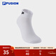 FILA FUSION斐樂(lè )潮牌情侶款低腰襪秋新款運動(dòng)襪簡(jiǎn)約舒適短襪 標準白-WT M