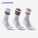 迪卡儂運動(dòng)襪三雙裝500高幫精梳棉舒適透氣成人4557706