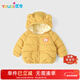 優(yōu)奇嬰兒連帽棉服冬季加絨加厚兒童外套羽絨棉服男女童寶寶棉襖上衣