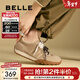 百麗（Belle）彩虹豆復古德訓鞋女低跟輕便運動(dòng)風(fēng)休閑鞋B2085AM5 杏色 36 (230mm)