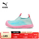 彪馬（PUMA）透氣網(wǎng)眼輕便一腳蹬運動(dòng)休閑鞋兒童男女AQUACAT 374860 熱帶湖藍-亮湖藍-亮粉色 -09 34.5