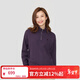 LAFUMA樂(lè )飛葉戶(hù)外衛衣女 秋冬寬松半拉鏈套頭長(cháng)袖T恤休閑上衣 LFTS4DW75 漿果紫PL 170/88A（40）
