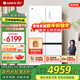 格力（GREE）509升十字對開(kāi)嵌入式60cm超薄平嵌晶弘冰箱-33℃深凍節能一級能效BCD-509WPSG/英倫白