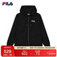 斐樂(lè )FILA斐樂(lè )官方女子【加絨】保暖多彩開(kāi)衫連帽小熊外套  160/80A/S
